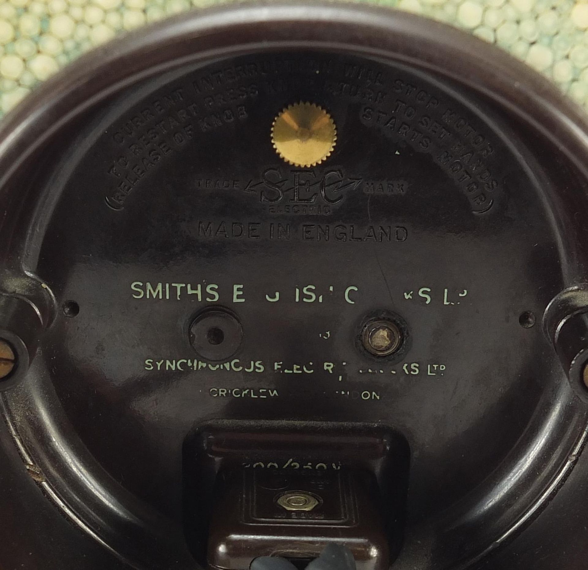 Smiths Electric, Art Deco shagreen dome top mantle clock with ivory mounts and date dial, 18cm high - Bild 4 aus 6