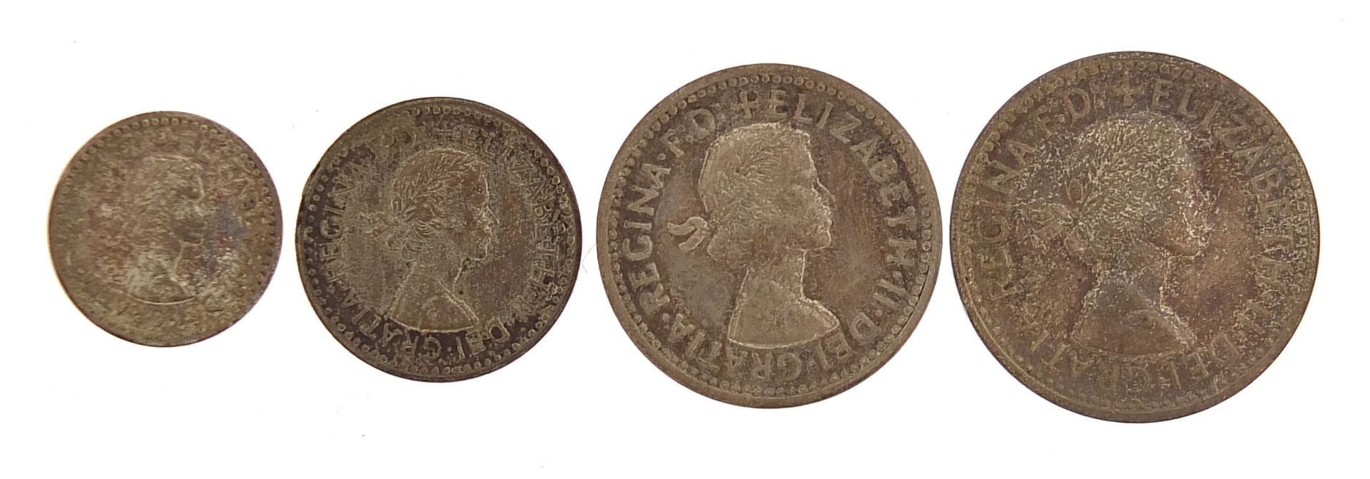 Elizabeth II 1954 Maundy coin set - Image 2 of 2