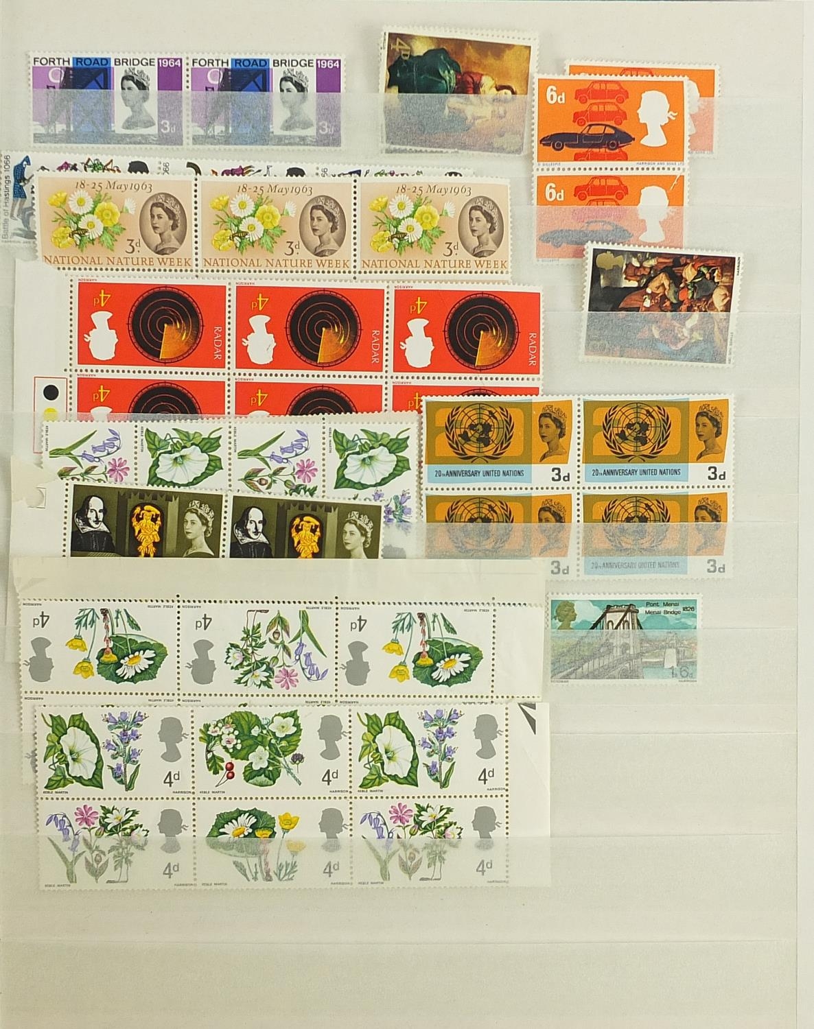 Collection of world stamps arranged in an album including Great Britain and China