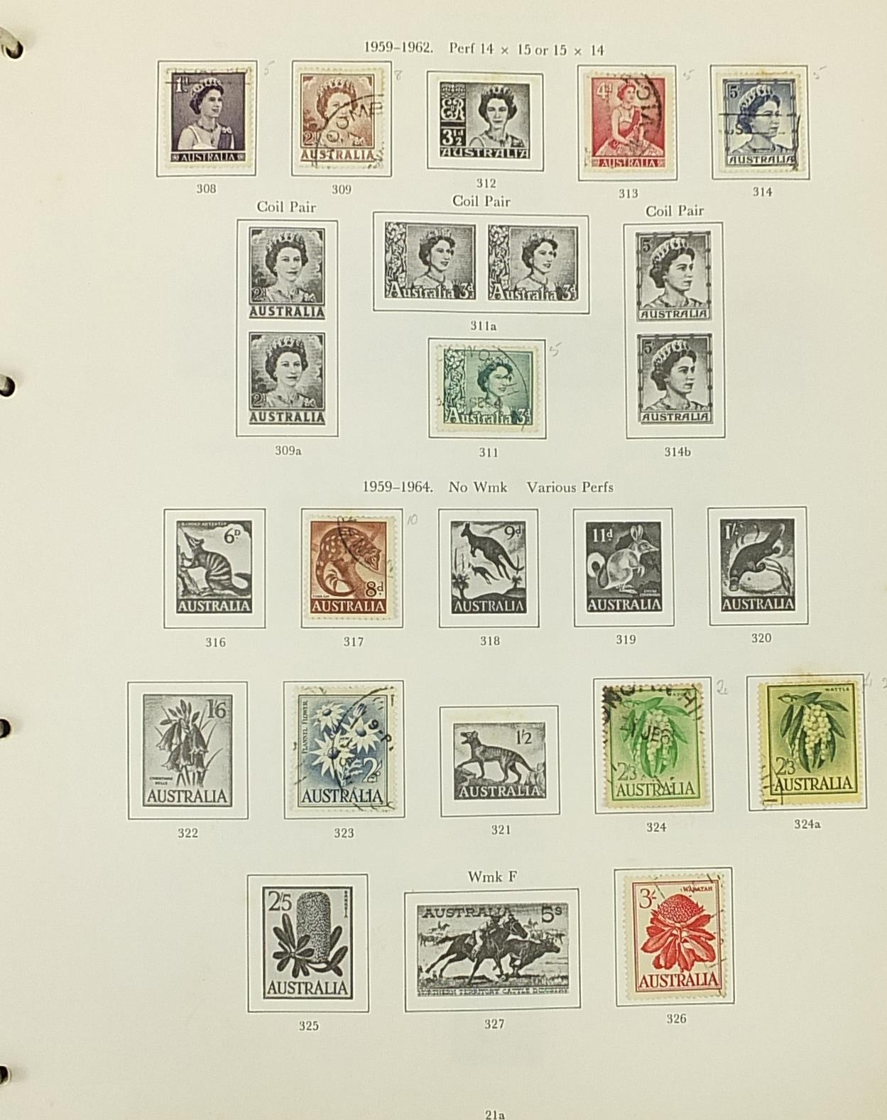 Collection of Australian stamps arranged in an album including some Antarctic Territories - Image 4 of 5