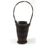 Japanese Ikebana basket, 59cm high