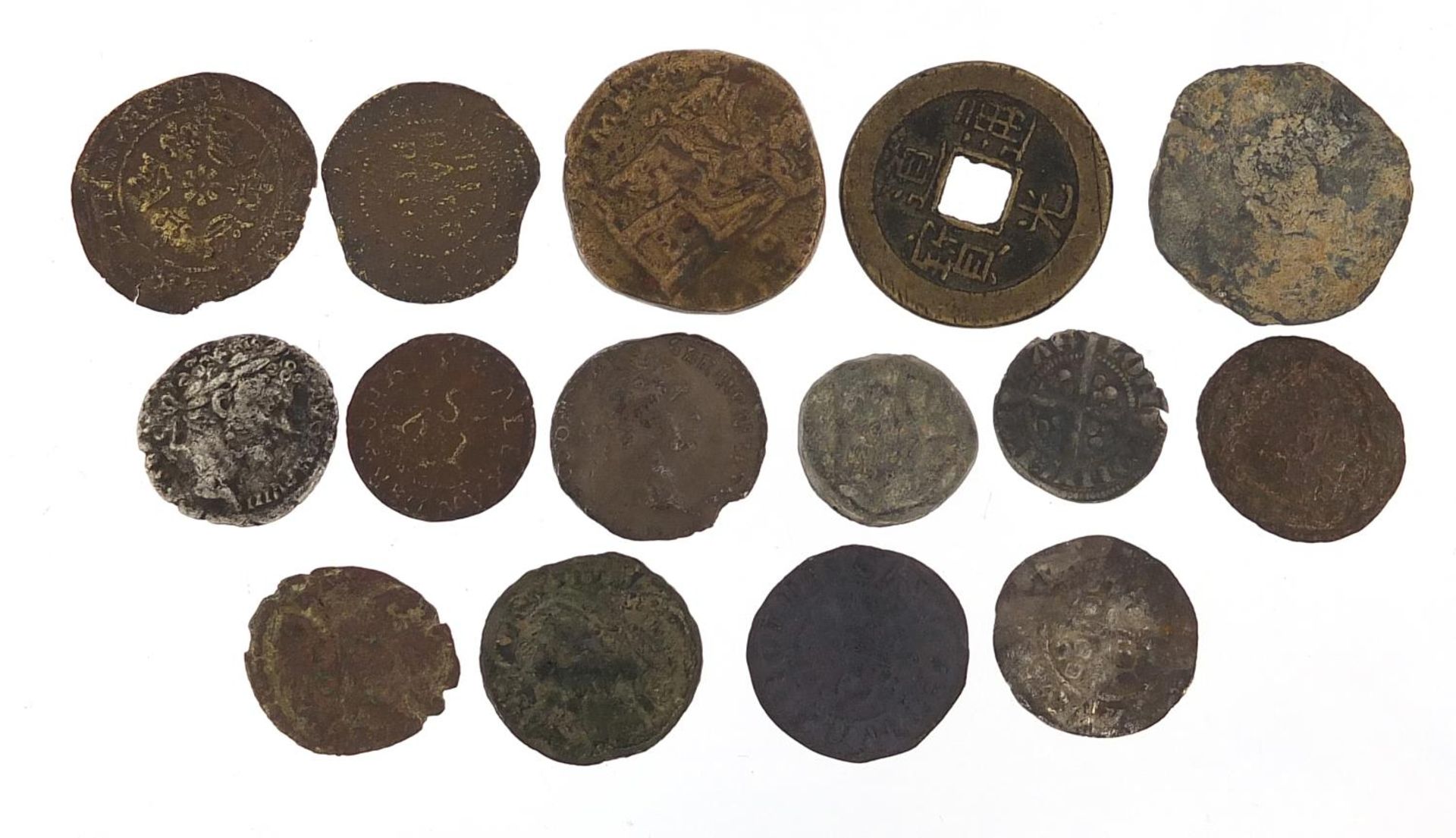 Antiquarian and later coinage, including hammered English and Roman