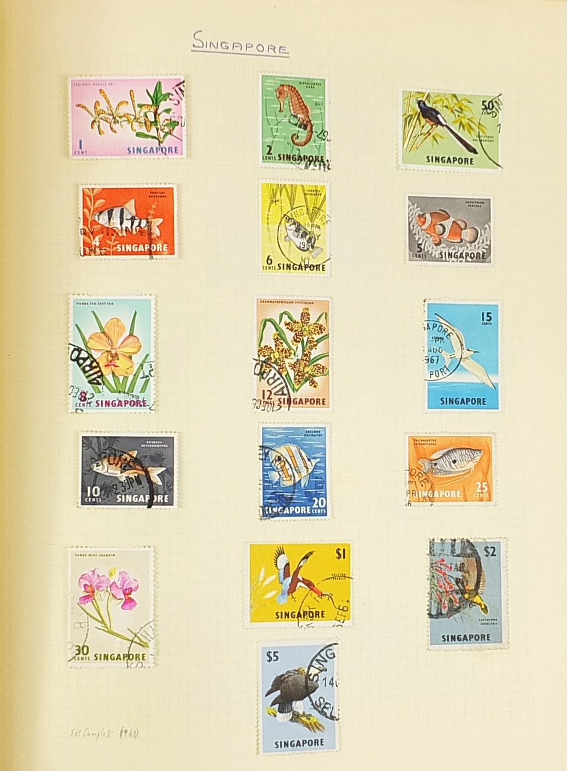 Commonwealth stamps arranged in an album including Malta and South West Africa - Image 2 of 6