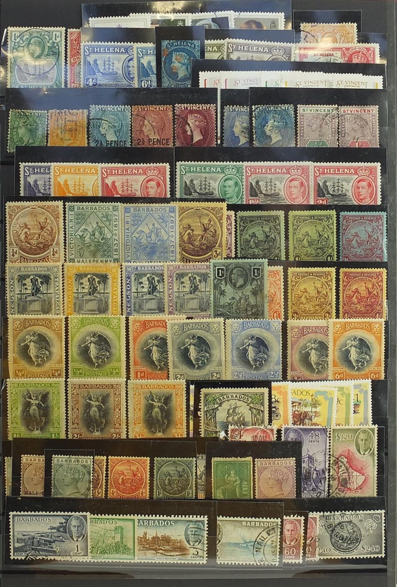 Commonwealth and colonial stamps arranged in an album including Africa, Australia and six colour - Bild 4 aus 6