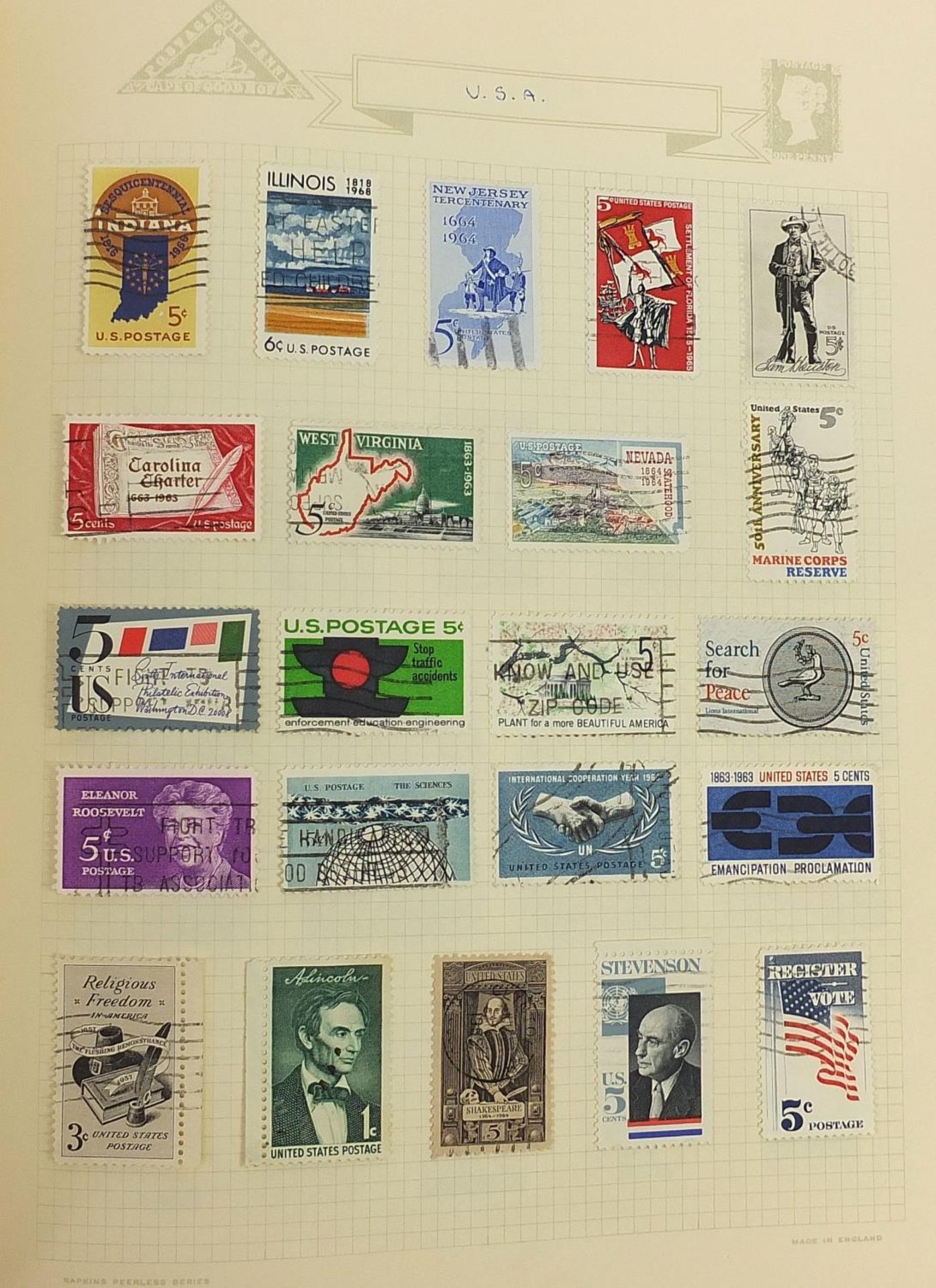 19th century and later world stamps arranged in albums including Great Britain, Guernsey, Jersey and - Image 4 of 29