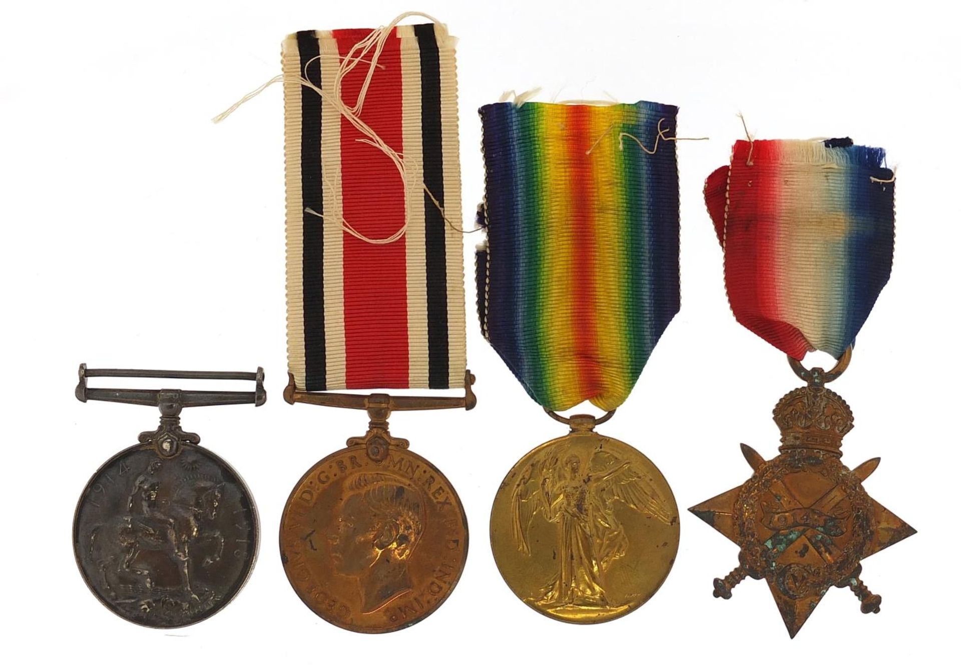British military World War I four medal group awarded to 2466 CPL.W.COPLAND.HIGH.L.I. - Image 2 of 6