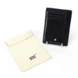 Mont Blanc leather card holder with protective case