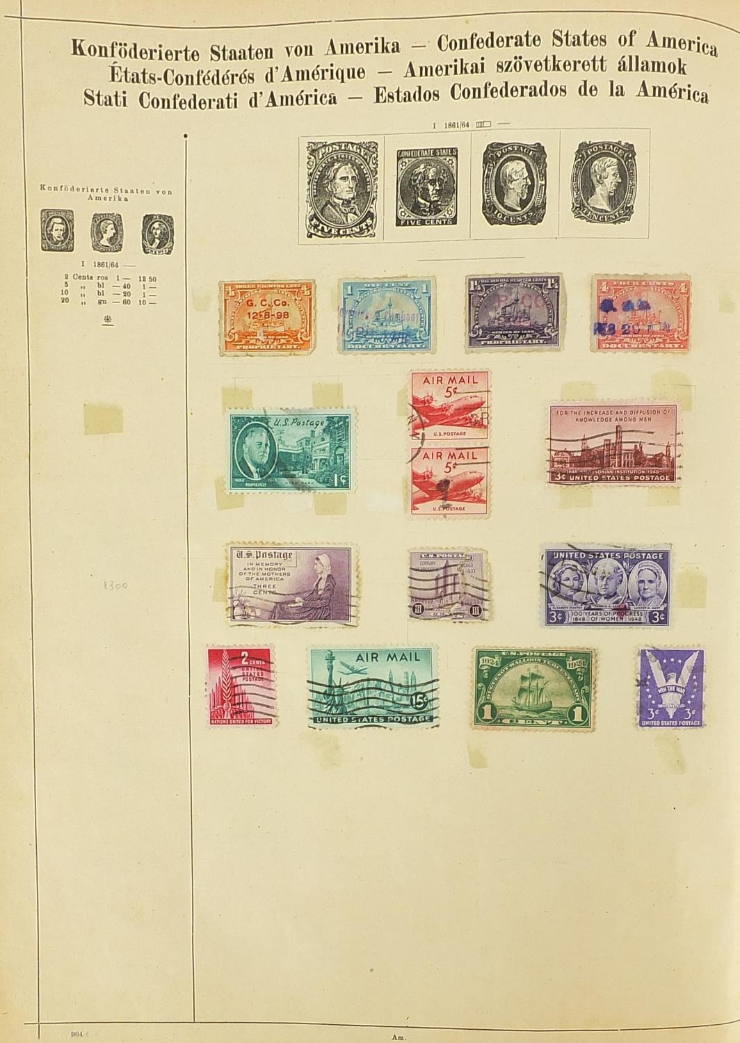 Collection of 19th century and later stamps arranged in an album including Germany, Hungary and - Image 8 of 9