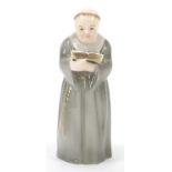 Royal Worcester candle snuffer in the form of a monk, 10.5cm high