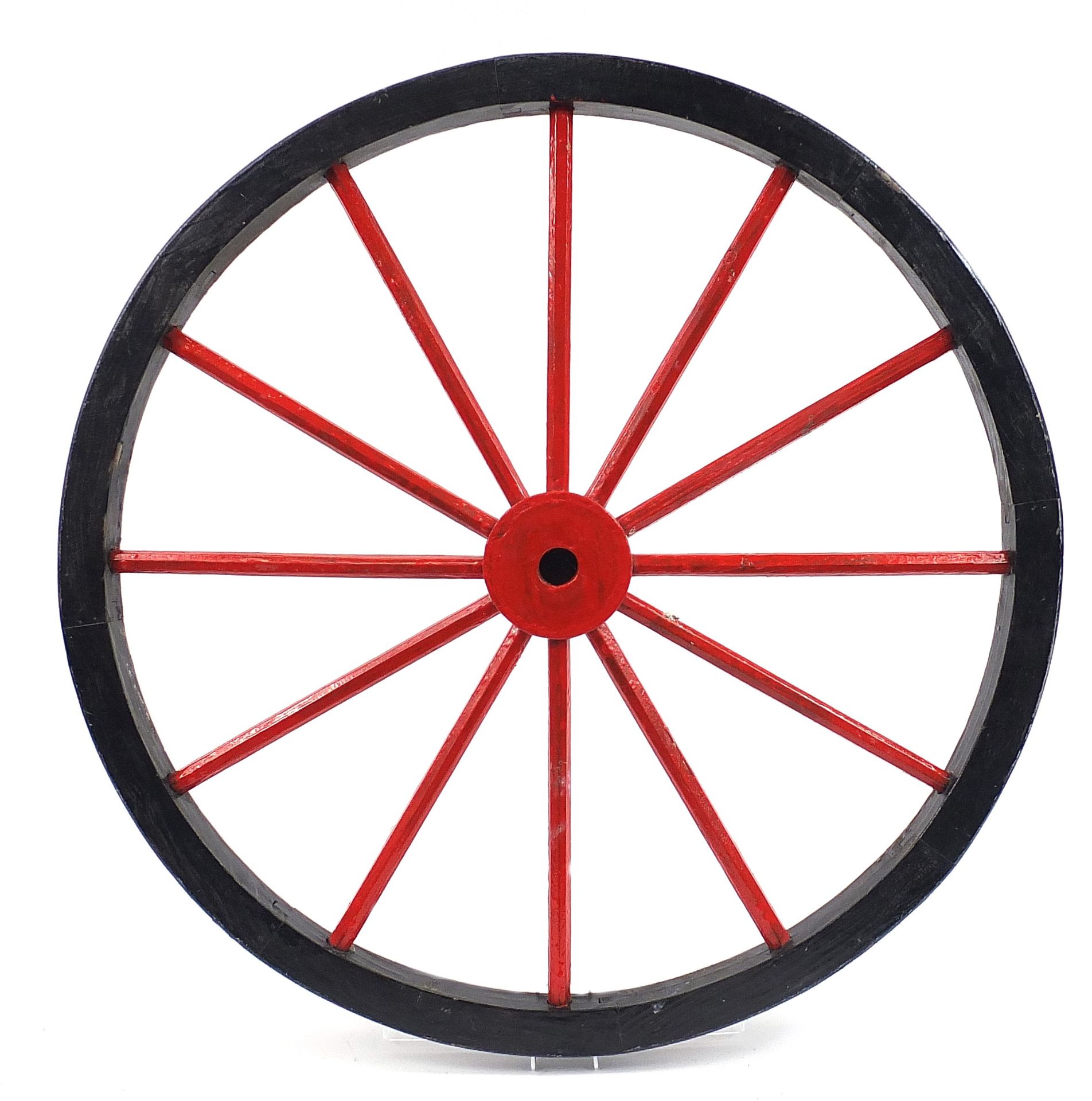 Antique wooden wheel, 80.5cm in diameter - Image 3 of 3