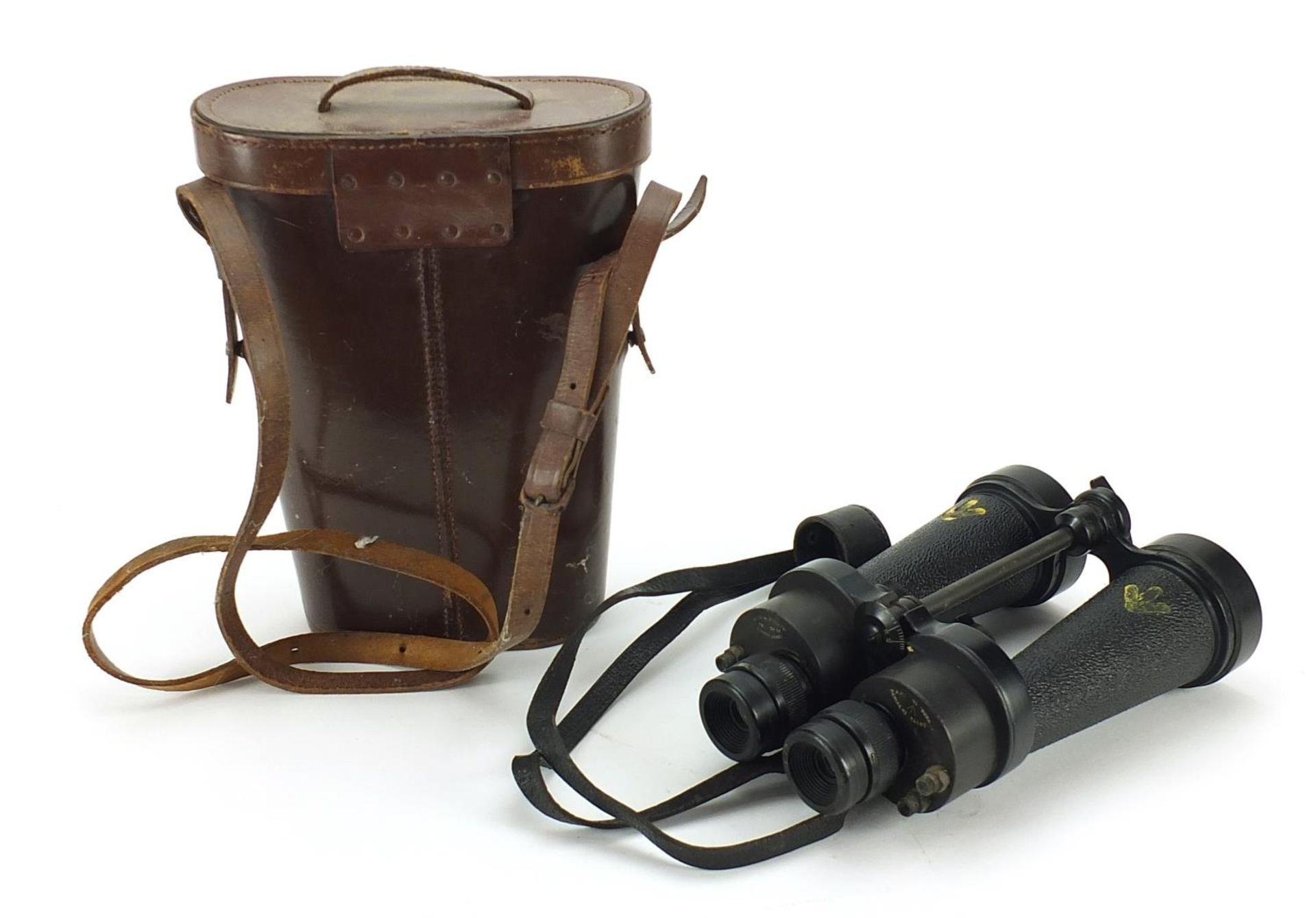 Pair of British military Barr & Stroud binoculars number 1900A with case, 24cm in length - Image 2 of 3