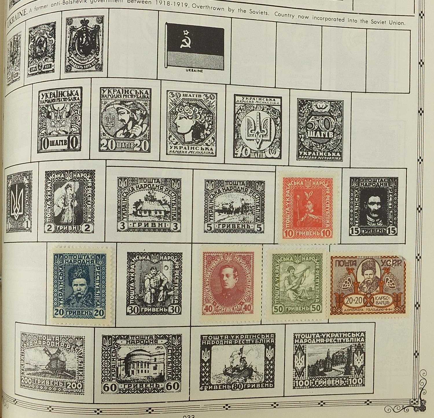 Collection of world stamps arranged in an album from Romania to Zanzibar - Image 3 of 8