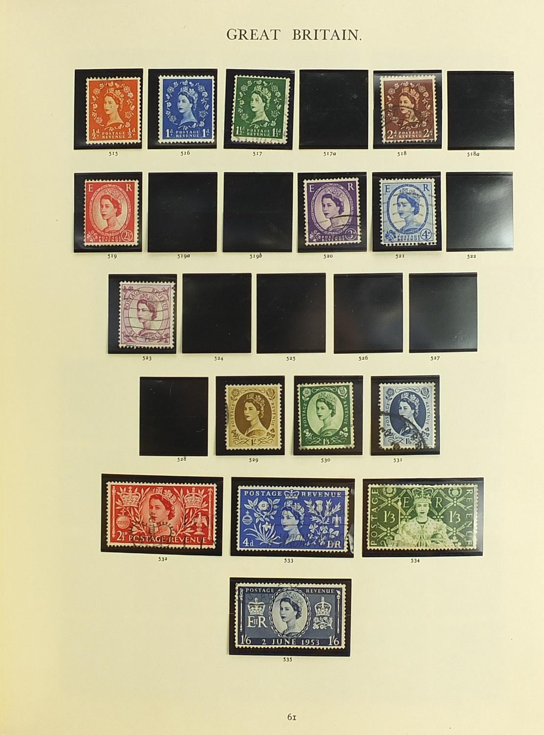 Collection of British stamps arranged in an album - Image 7 of 8