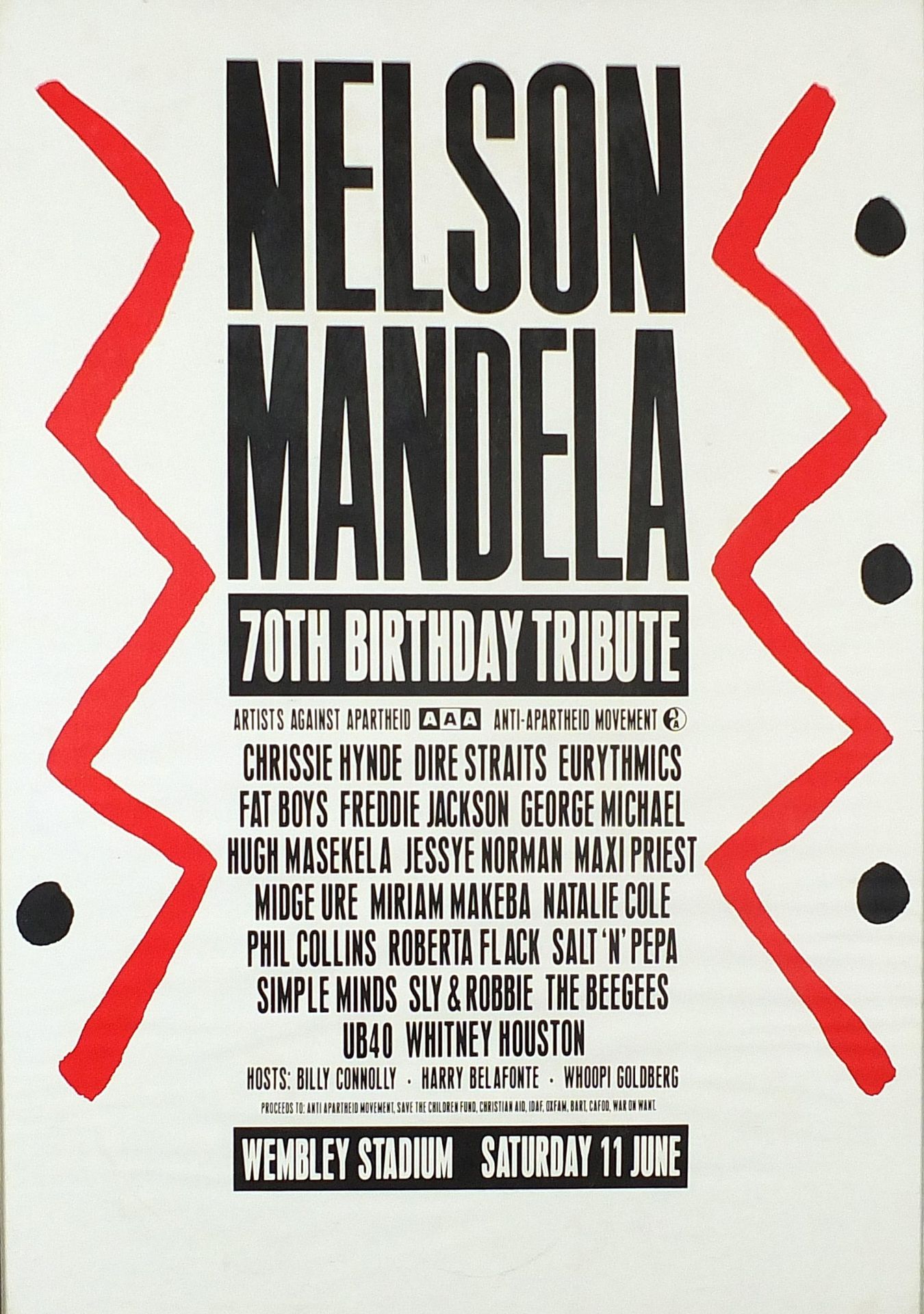 Set of five Nelson Mandela 70th birthday tribute posters including The Struggle is My Life by - Image 10 of 19