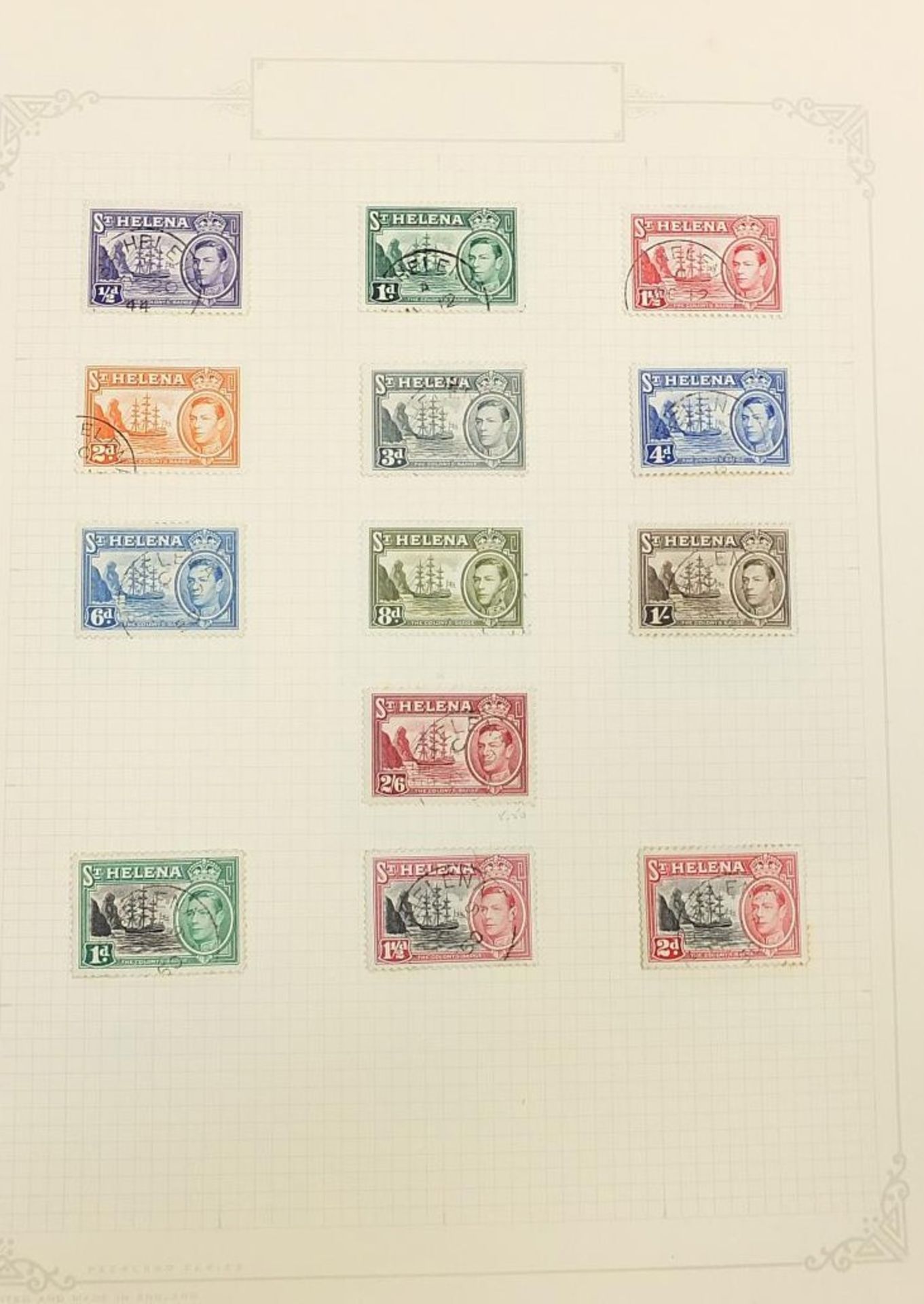 Commonwealth stamps from Saint Helena, Saint Kitts & Nevis and Saint Lucia arranged on several pages - Image 2 of 7