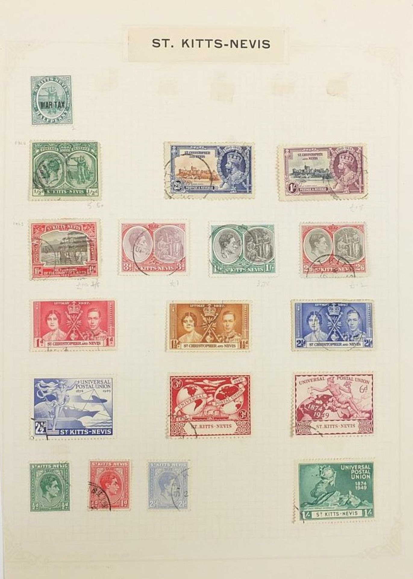 Commonwealth stamps from Saint Helena, Saint Kitts & Nevis and Saint Lucia arranged on several pages - Image 3 of 7