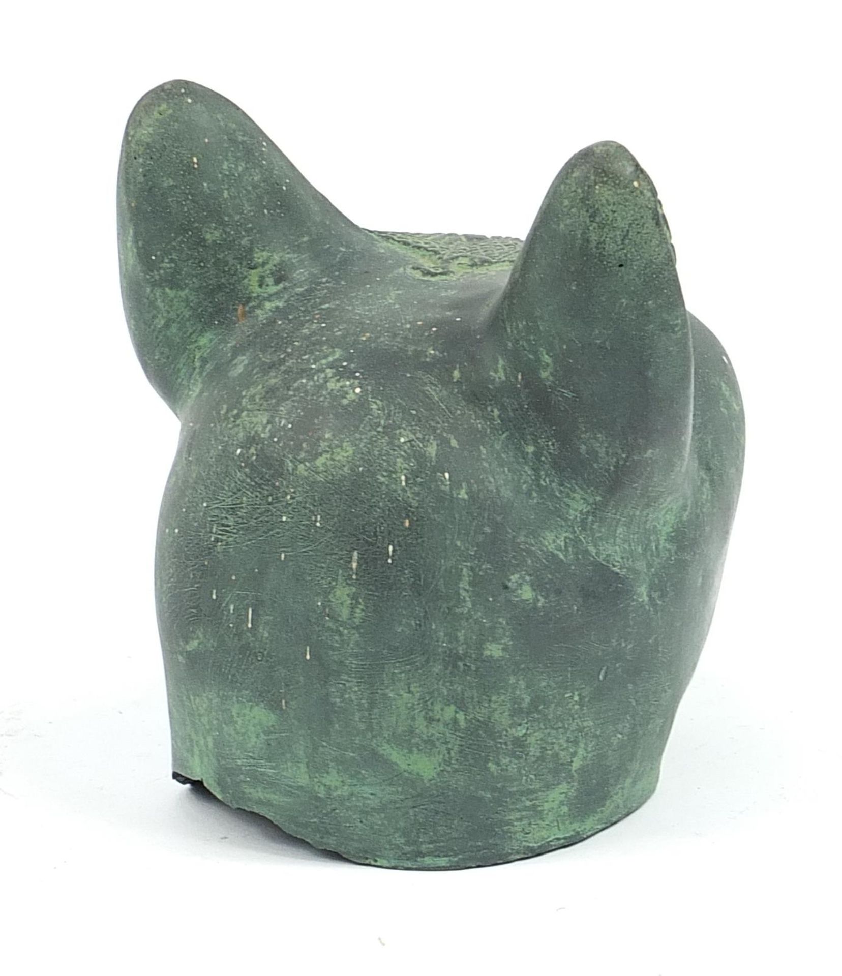 Pottery bust of an Egyptian cat, 15cm high - Image 2 of 3