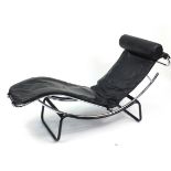 Le Corbusier LC4 chaise longue lounger, 160cm in length, 160cm in length
