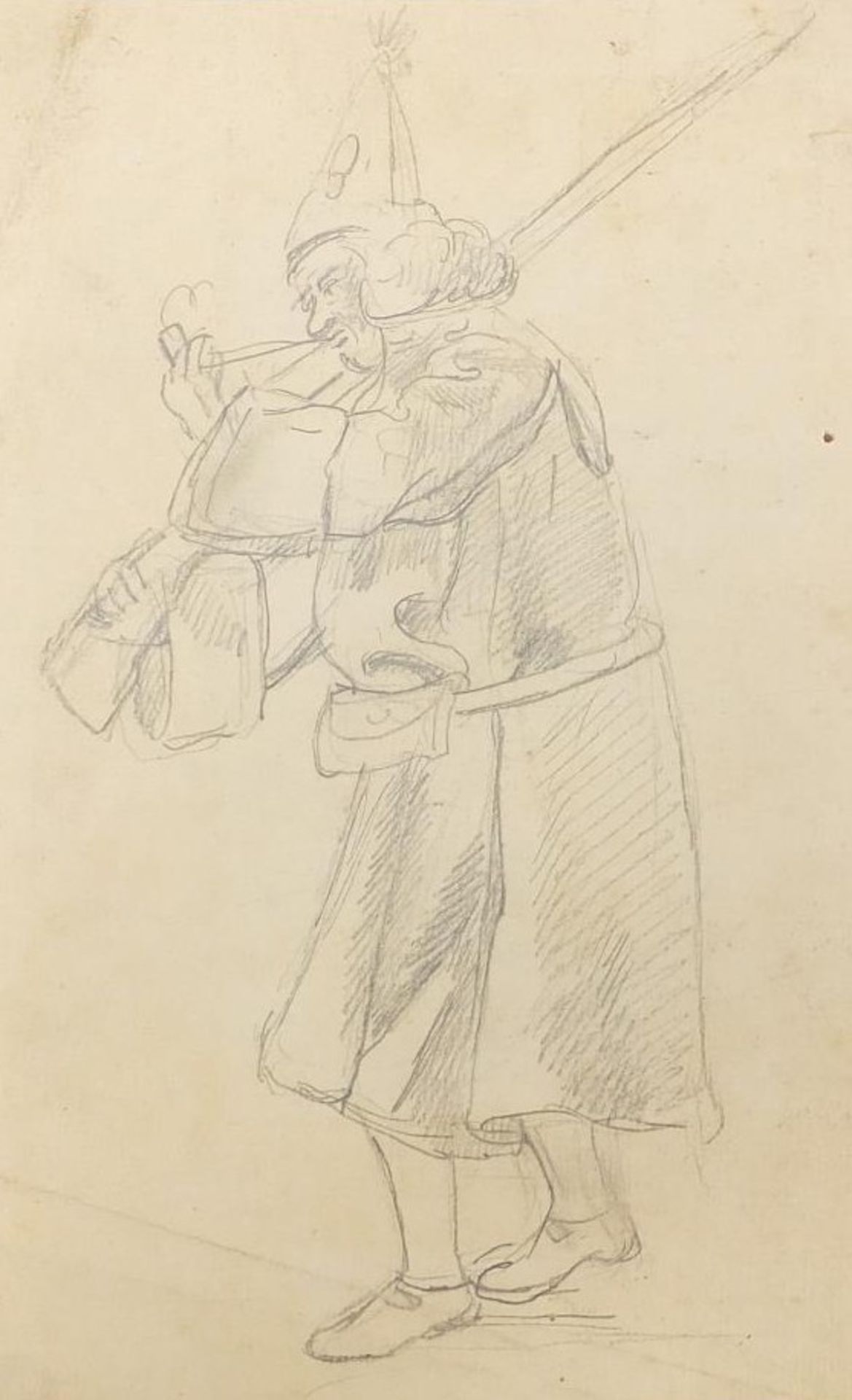 School of George Hayter - Gentlemen wearing naval and military dress, set of three pencil drawings - Image 8 of 11