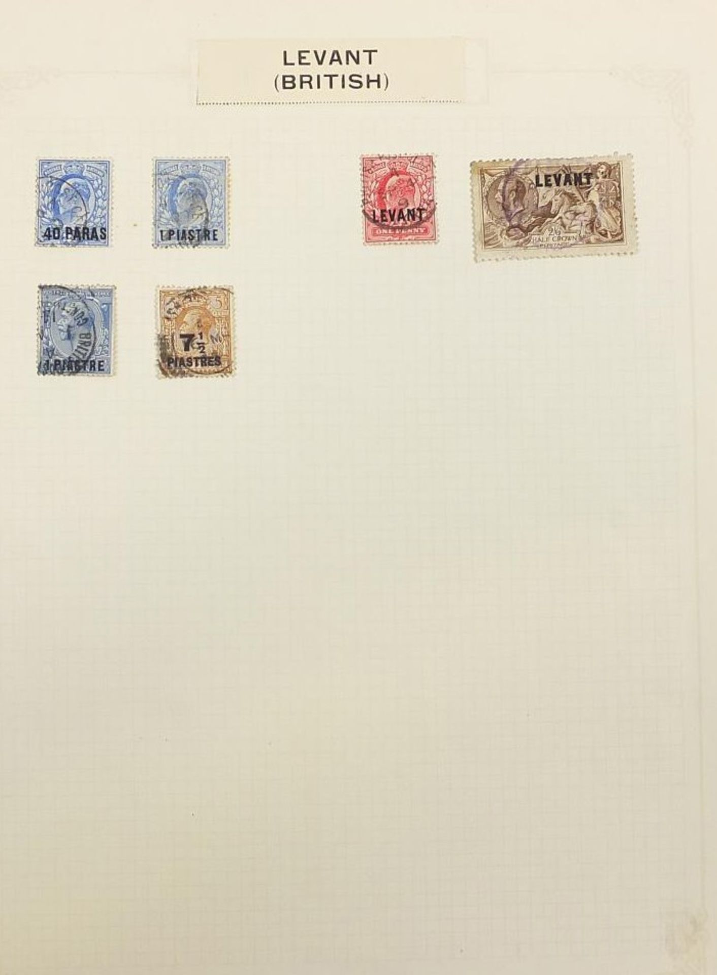 Commonwealth stamps Jamaica, Leeward Islands and British Levant arranged on several pages - Image 3 of 6