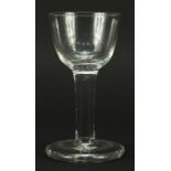 18th century wine glass, 13cm high