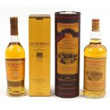 Two bottles of Glenmorangie Scotch whiskey with boxes comprising 10 Years Old and The Original