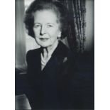 John Swannell - Baroness Thatcher, photographic giclee print, Demontfort Gallery labels verso,