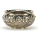 Arts & Crafts circular silver bowl, ?.C.W maker's mark, London 1904, 12cm in diameter, 236.0g