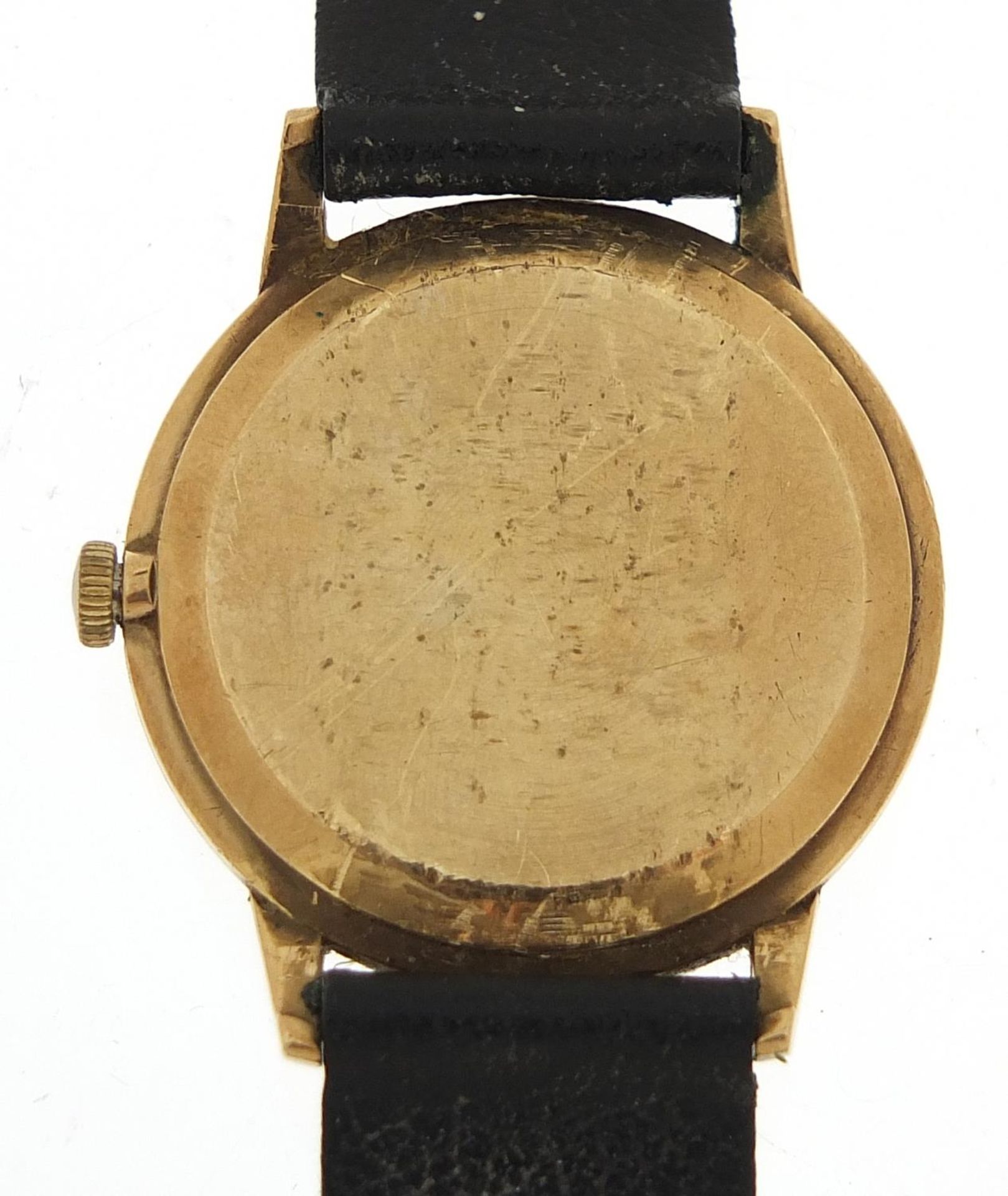 Accurist, gentlemen's 9ct gold wristwatch with date aperture, 34mm in diameter - Image 5 of 6