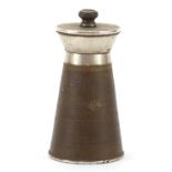 Joseph Gloster Ltd silver peppermill, Birmingham 1972, 9.5cm high, 172.5g