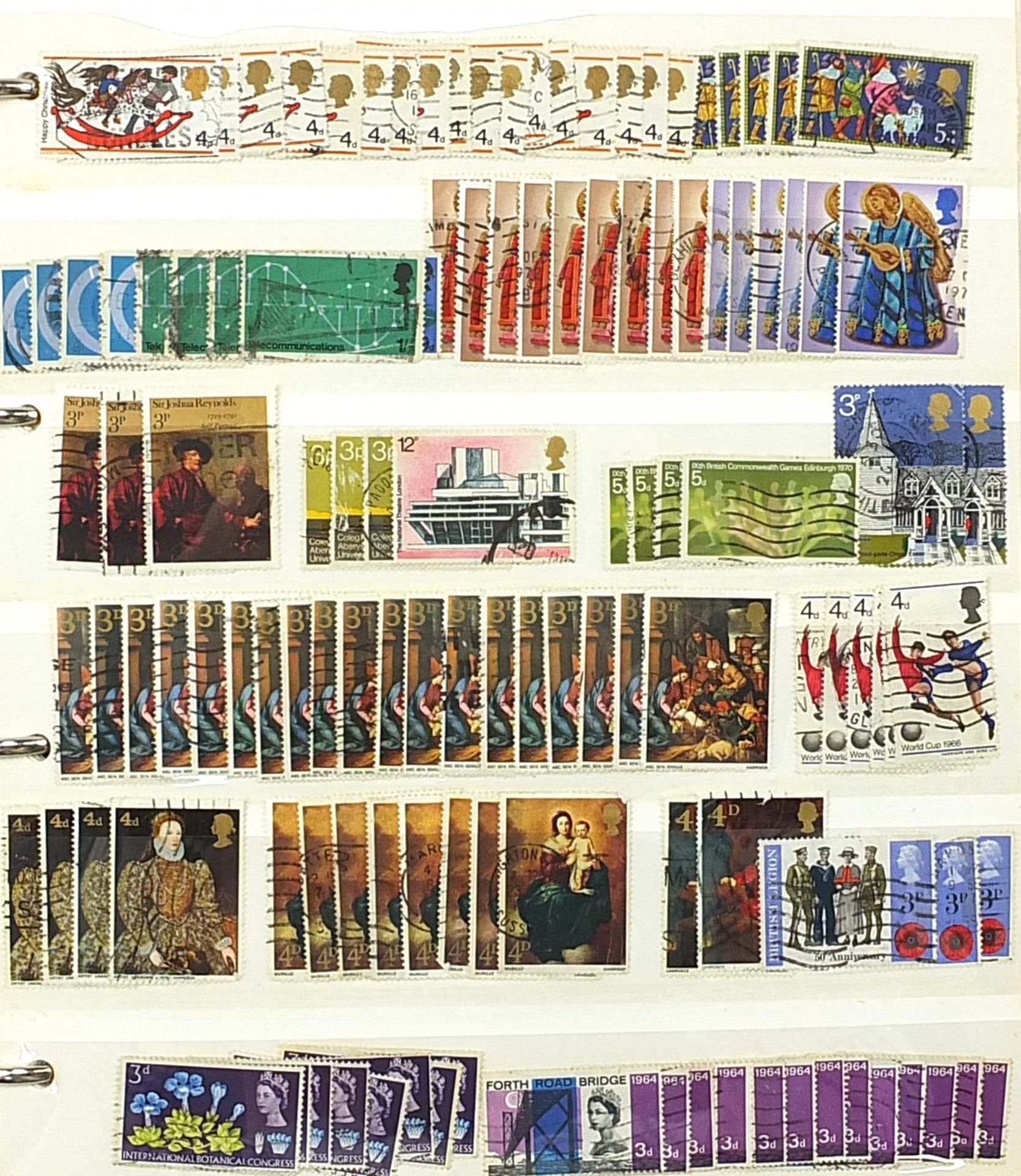 Collection of Commonwealth stamps arranged in an album including Hong Kong - Image 11 of 17