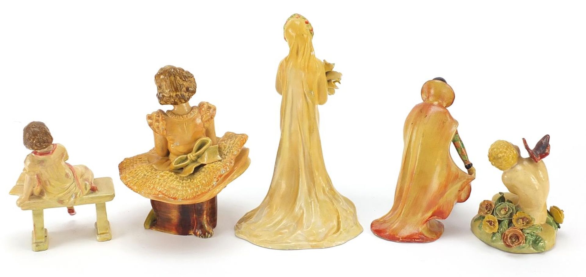 Five Wade cellulose figurines, the largest 19cm high - Image 4 of 6