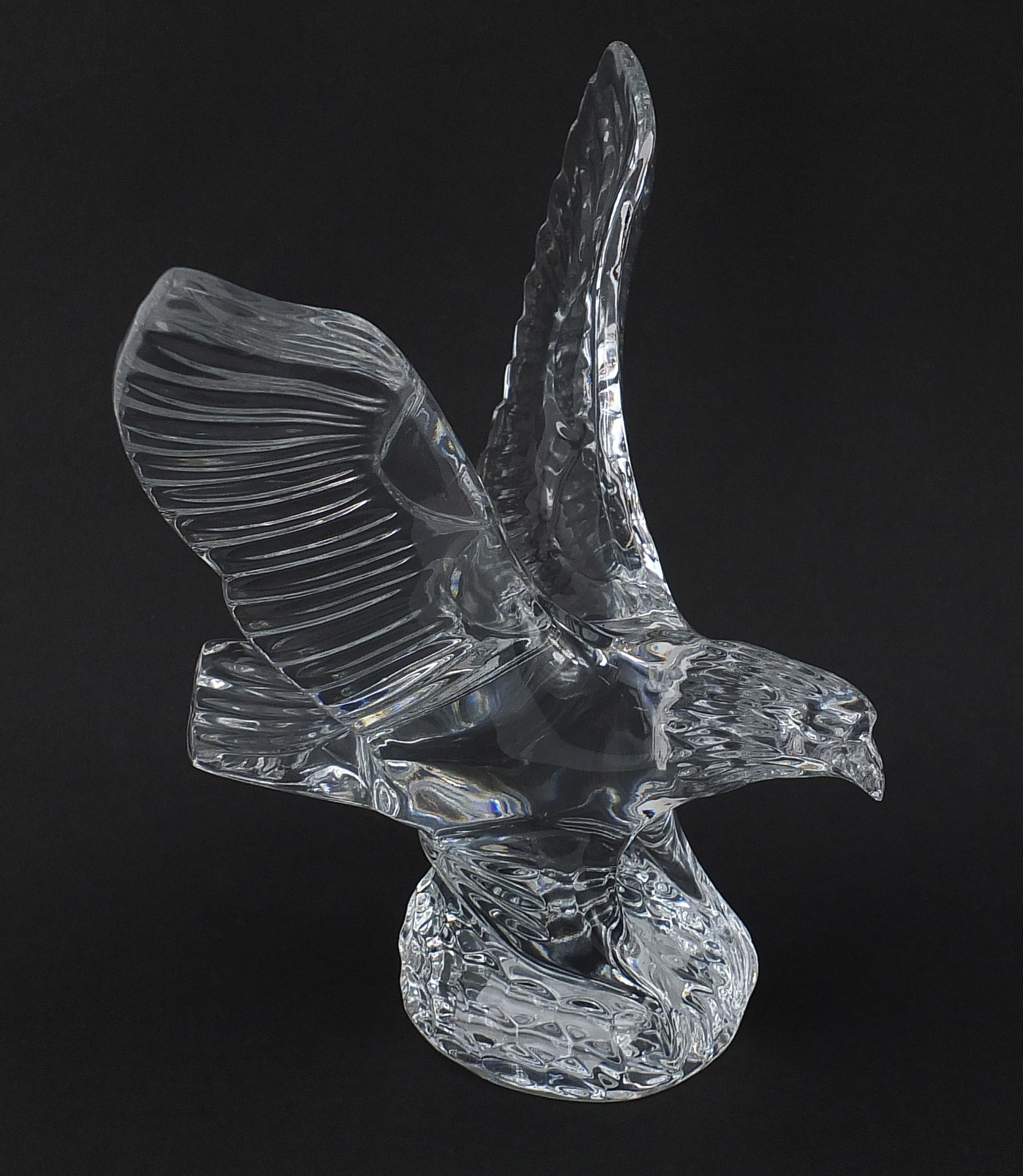 Waterford Crystal eagle with paper label, 17.5cm high