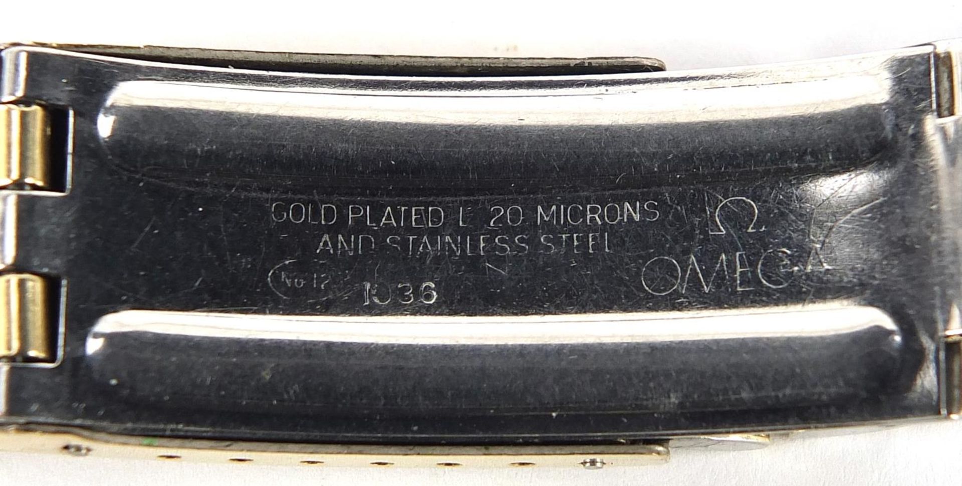 Omega, gentlemen's wristwatch strap no 12 numbered 1036 - Image 3 of 3