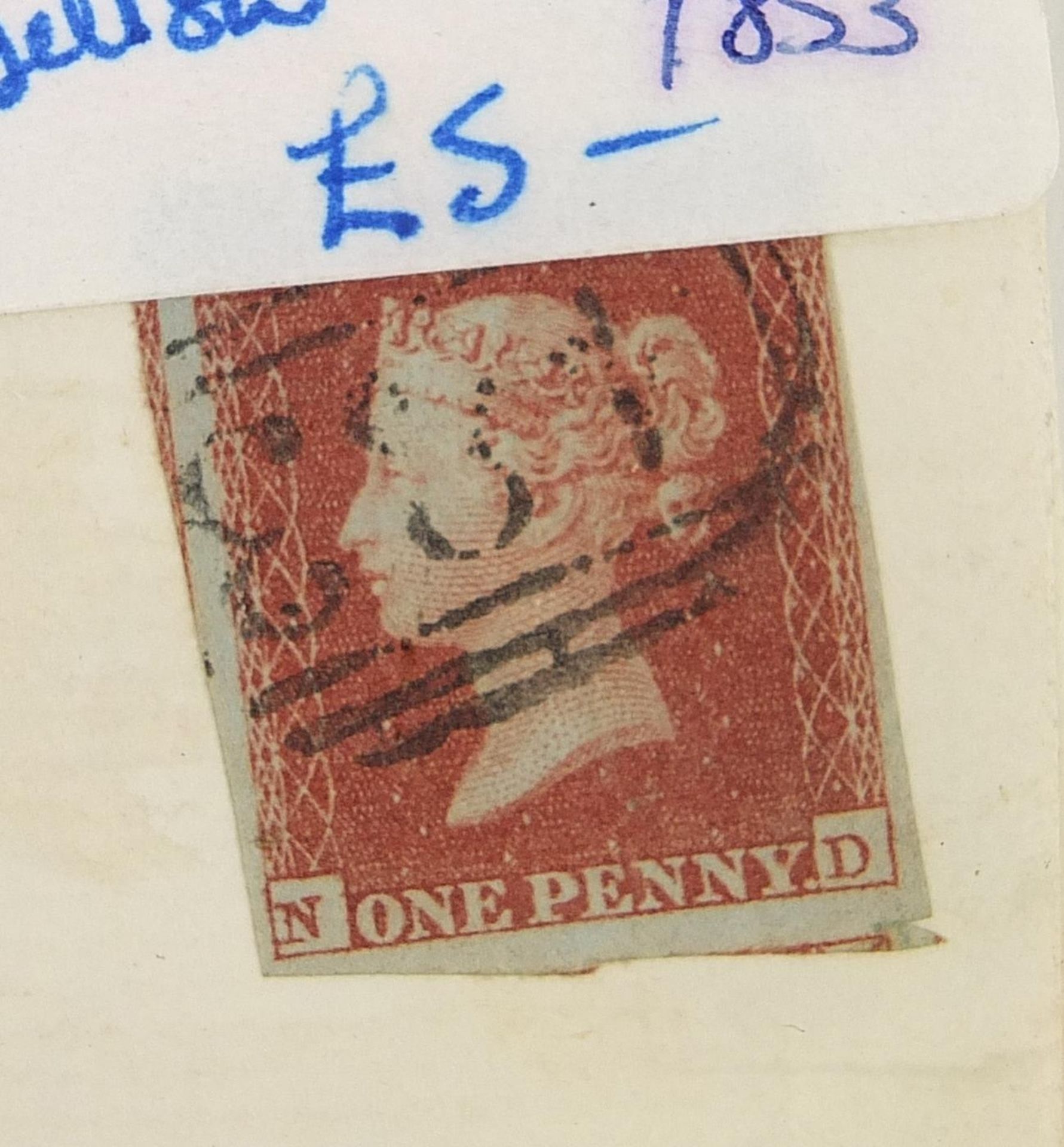 Victorian postal history and a one Anna stamp booklet including Penny Red covers, one with - Image 14 of 15
