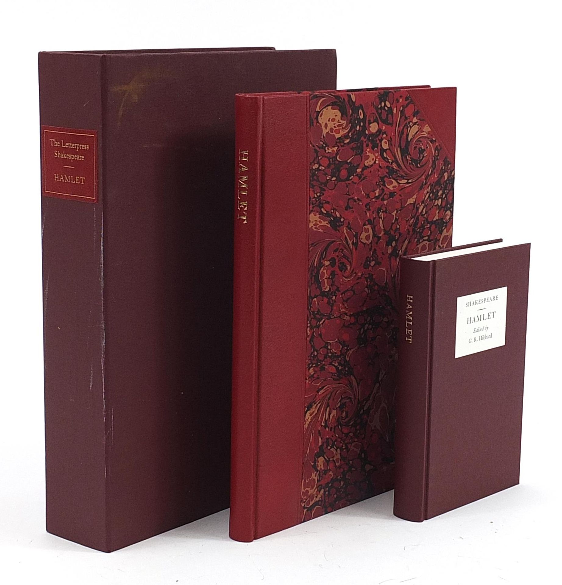 Hamlet edited by G R Hibbard, Folio Society The Letterpress Shakespeare hardback book and cover,