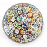 Victorian millefiori glass paperweight, 9.5cm in diameter