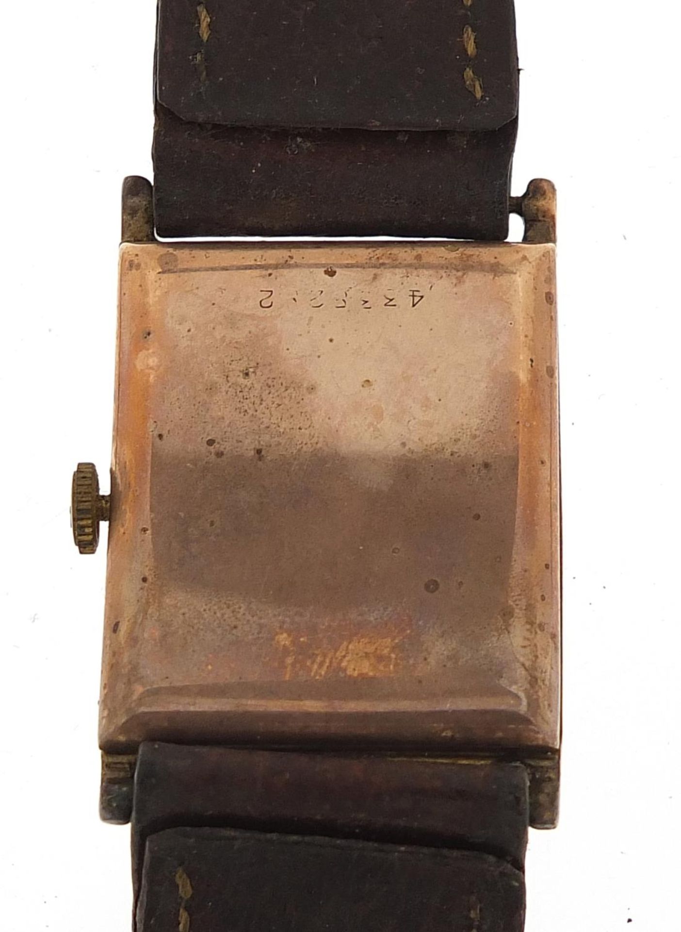 Longines, vintage gentlemen's 9ct gold wristwatch, the case 24mm wide - Image 3 of 5