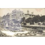 Collection of early 20th century and later Eastbourne postcards arranged in an album including The
