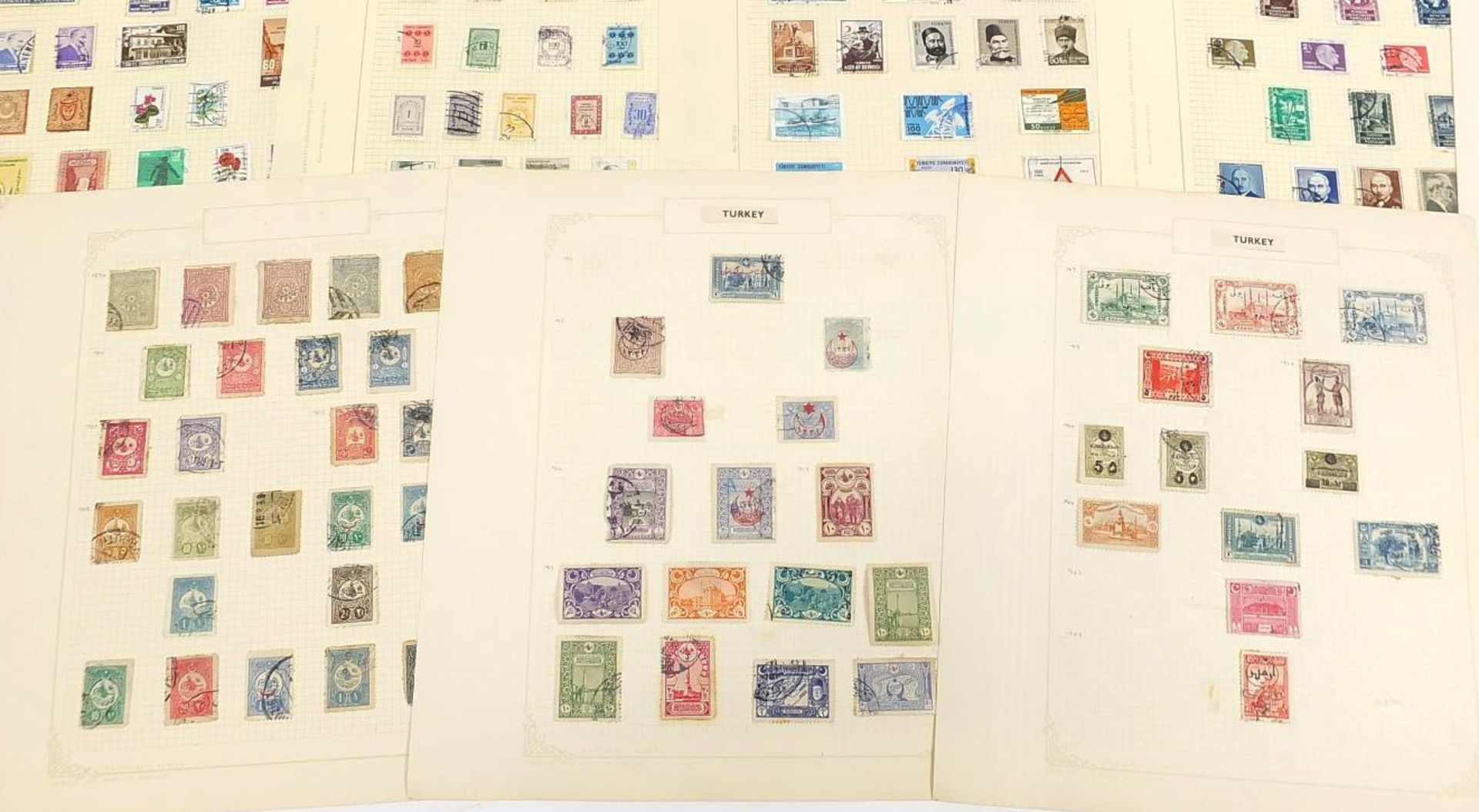 Foreign collection mainly early Turkey and Middle East stamps arranged on several pages - Image 8 of 9