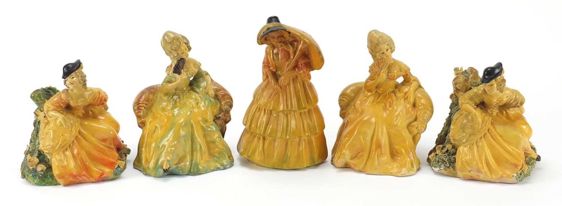 Five Wade cellulose figurines, the largest 16.5cm high