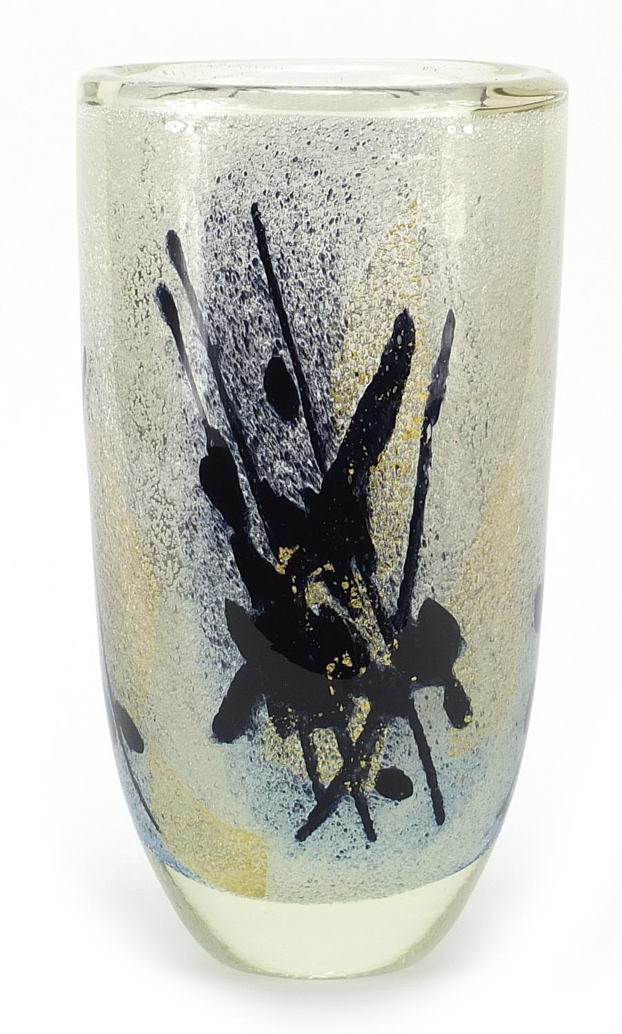 Japanese Iwata art glass vase, 25.5cm high