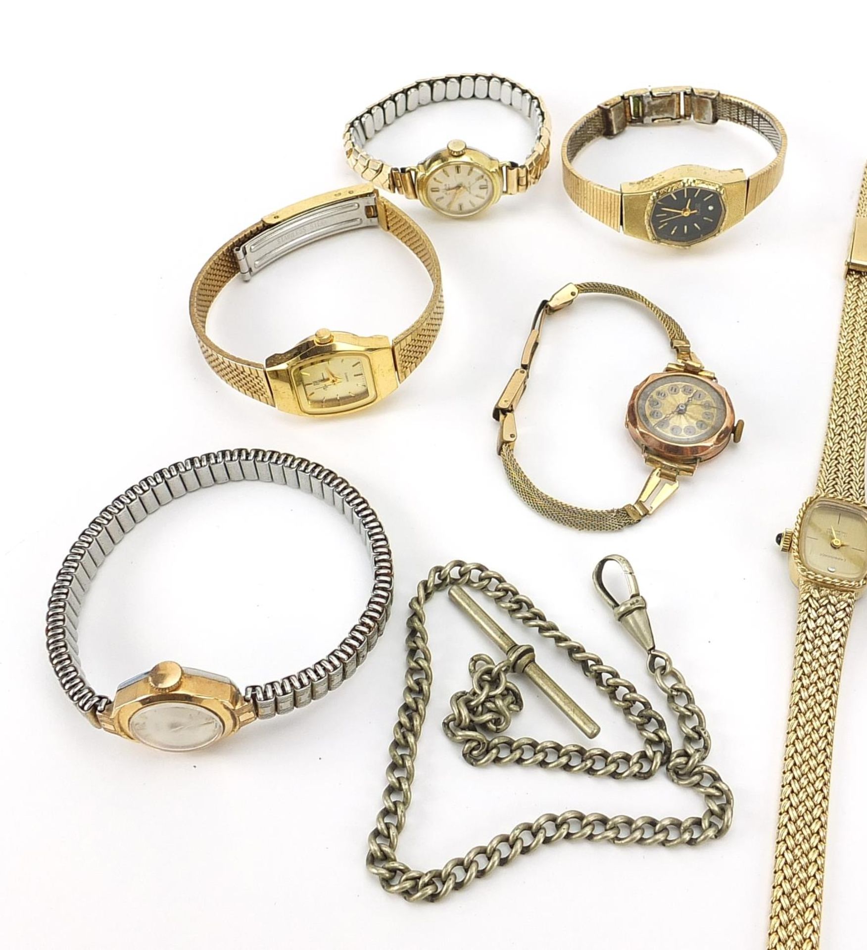 Vintage and later ladies and gentlemen's watches including ladies 9ct gold wristwatch, gentlemen's - Image 2 of 4