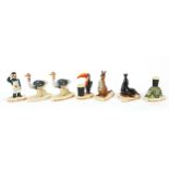 Six Carlton Ware animals and a Zookeeper advertising Guinness including toucan, seal and kangaroo,