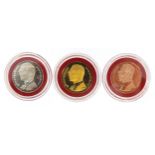 His Majesty King Bhumibol Adulyadej the 6th Cycle Birthday commemorative coin collection, each 14.9g
