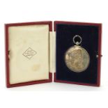 Royal Academy of Music silver medal housed in a John Pinches fitted case, presented to Vera Rees,