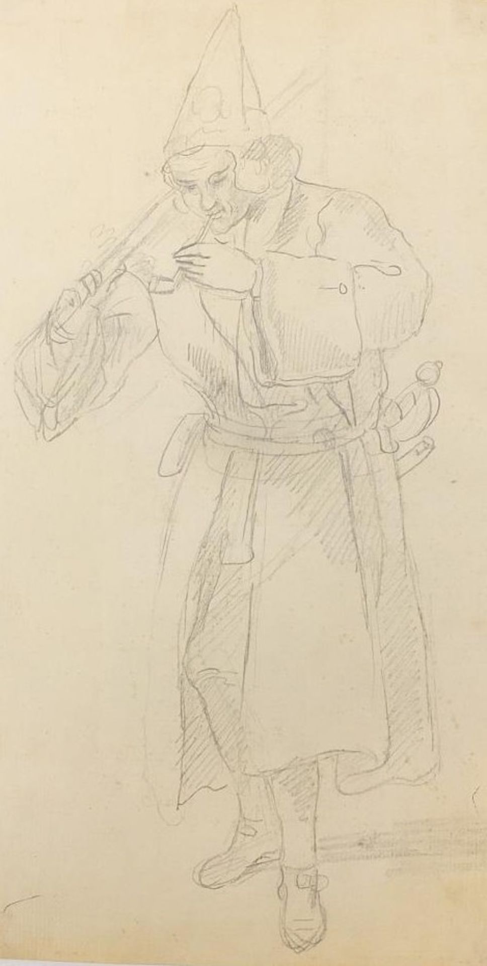 School of George Hayter - Gentlemen wearing naval and military dress, set of three pencil drawings - Image 5 of 11