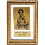 Queen Elizabeth II fine gold Golden Jubilee framed display by Brooks & Bentley, with fitted case,