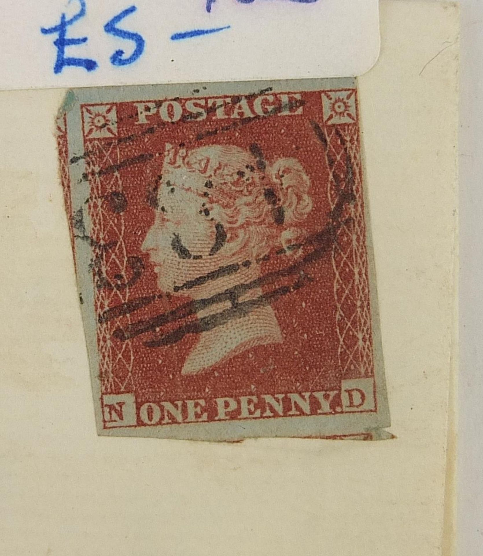 Victorian postal history and a one Anna stamp booklet including Penny Red covers, one with - Image 15 of 15