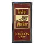 Taylor Walker enamelled advertising sign, 54cm x 27cm